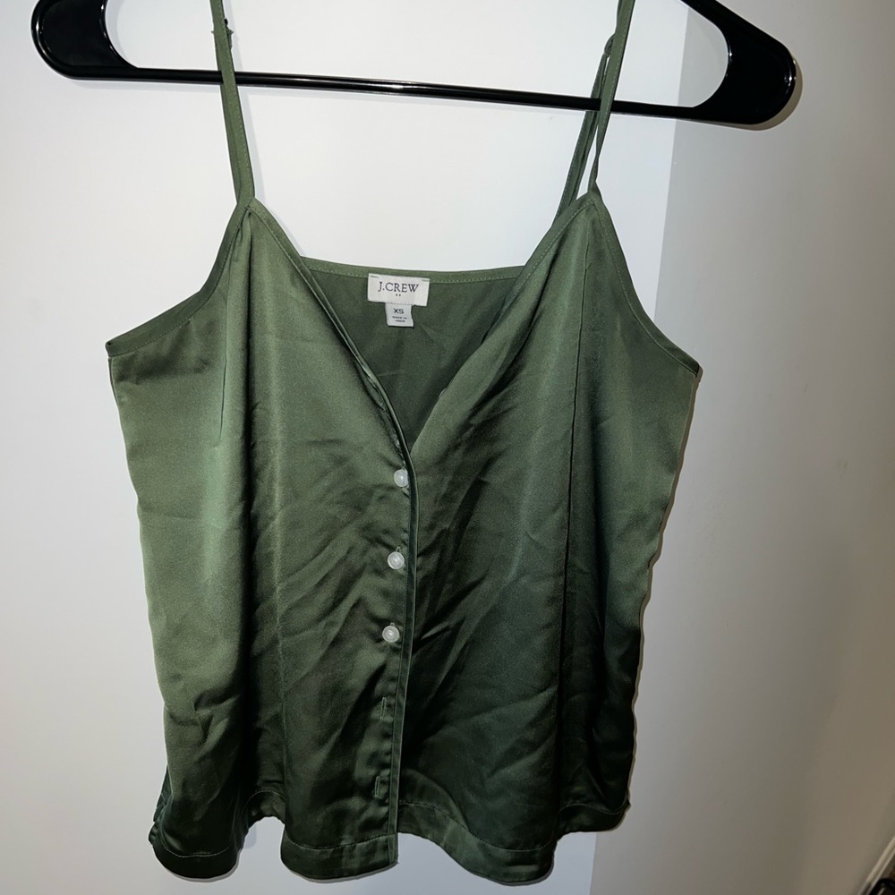 Satin J Crew tank